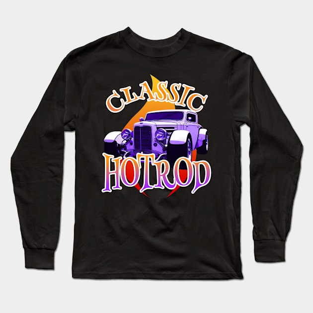 Hotrod Classic Hotrod Long Sleeve T-Shirt by Tezatoons